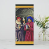 Carte Saints Cosmas et Damian par Jean Bourdichon (Debout devant)
