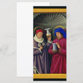 Carte Saints Cosmas et Damian par Jean Bourdichon (Devant / Derrière)