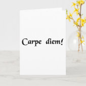 Carte Saisissez le jour (Fleur jaune)