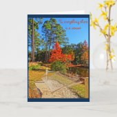 Carte Saison Automne Écriture Inspirante Bible Verse (Fleur jaune)