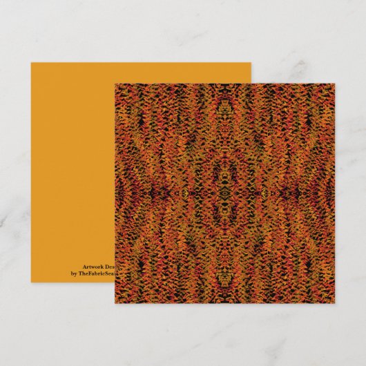 Carte Saison d'automne changement de couleurs feuillage  (Devant / Derrière)