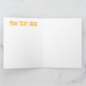 Carte Saison d'automne Halloween Citrouille Motif (Intérieur)