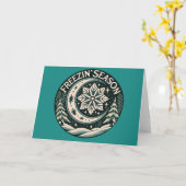 Carte Saison de gel                                    (Fleur jaune)