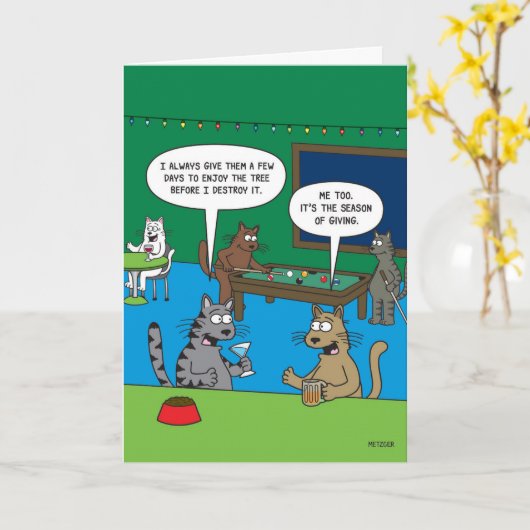 Carte Saison de Joyeux Noël (Fleur jaune)