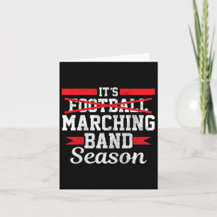 Carte Saison de la bande de Marching Pas Football Funny 
