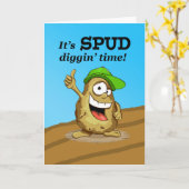 Carte Saison de la récolte de pommes de terre, heure de  (Fleur jaune)