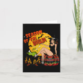 Carte Saison De L'Halloween Bruja (Devant)