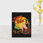 Carte Saison De L'Halloween Bruja (Fleur jaune)