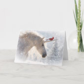 Carte Saison de Noël Cardinal Unicorn (Devant)