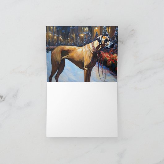 Carte Saison de Noël de Rhodesian Ridgeback (Intérieur)