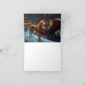 Carte Saison de Noël de Vizsla (Intérieur)