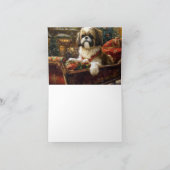 Carte Saison de Noël Shih Tzu (Intérieur)
