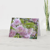 Carte Saison de printemps Pastel Rose sur mesure Stylo F (Devant)