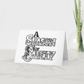 Carte Saison de sécurité Motivation noir et blanc (Devant)