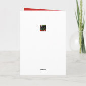 Carte Saison de vacances pour les perroquets gris d'Afri (Dos)