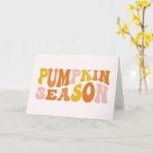 Carte Saison des citrouilles (Fleur jaune)