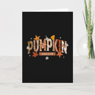 Carte Saison des citrouilles automne Fall Y'all feuilles