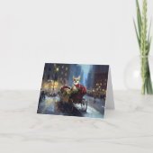 Carte saison des fêtes de Noël de chihuahua (Devant)