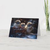 Carte Saison des fêtes de Noël de Pékin (Devant)