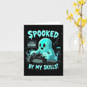 Carte Saison Éffrayante de Spote Ghost Halloween (Fleur jaune)
