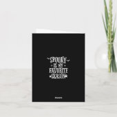 Carte Saison éffrayante Fantômes Bats Araignées Hallowee (Dos)