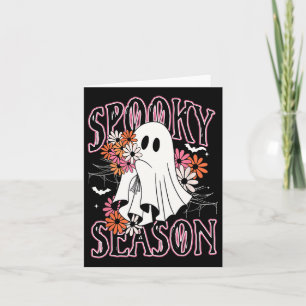 Carte Saison éffrayante mignonne Fantôme Halloween Costu
