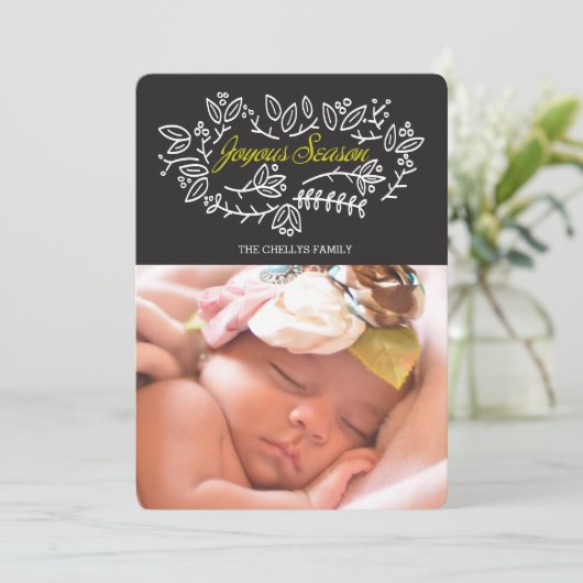 Carte Saison joyeuse (Debout devant)