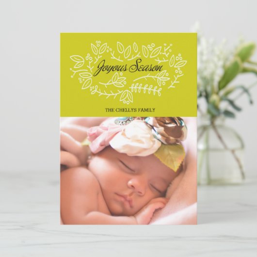 Carte Saison joyeuse (Debout devant)