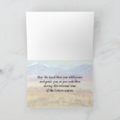 Carte Saison Lenten Lamentations Scripture Montagnes (Intérieur)