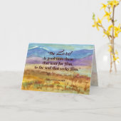 Carte Saison Lenten Lamentations Scripture Montagnes (Fleur jaune)