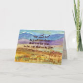 Carte Saison Lenten Lamentations Scripture Montagnes (Devant)