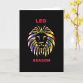 Carte Saison Lion (Fleur jaune)