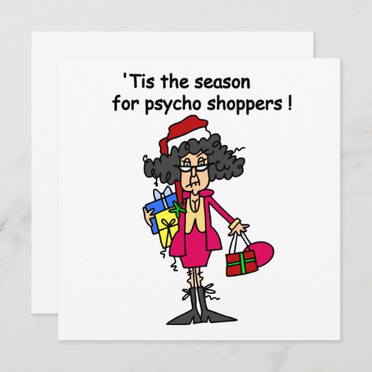 Carte Saison Pour Psycho Shoppers (Devant / Derrière)