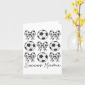 Carte Saison Soccer Mama Coquette Bow Soccer Maman Socce (Fleur jaune)