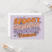 Carte Saison Spooky Spooky Spooky (Devant/Arrière en situation)
