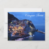 Carte saisonnière Cinque Terre Italie (Devant)