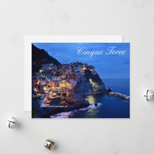 Carte saisonnière Cinque Terre Italie (Devant/Arrière en situation)