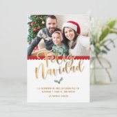 Carte saisonnière Feliz Navidad (Debout devant)
