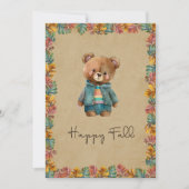 Carte saisonnière Happy Fall (Devant)