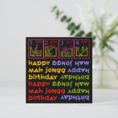 Carte Saisons Mah Jongg Anniversaire (Debout devant)