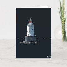 Sakonnet Light la nuit