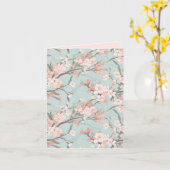 Carte Sakura Cherry Blossom Abstrait (Fleur jaune)