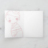 Carte Sakura Kokeshi (Intérieur)