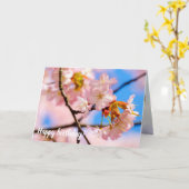 Carte Sakura Rose Fleurs Lors D'Une Chaleureuse Journée  (Fleur jaune)