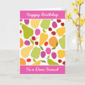 Carte Salade de fruits (Fleur jaune)