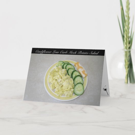 Carte Salade de pomme de terre Fausse à faible teneur en (Devant)