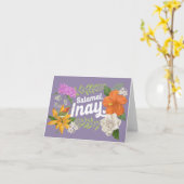 Carte "Salamat, Inay" (Merci, maman), Philippin (Fleur jaune)