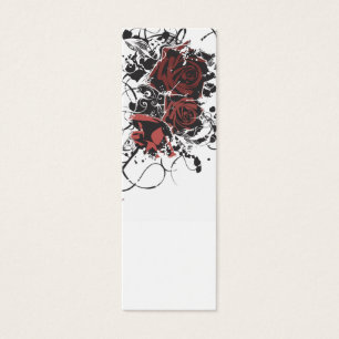 Carte sale de profil de roses