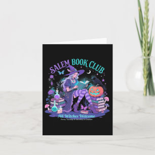 Carte Salem Witch Book Club Halloween Lecture Livre Love