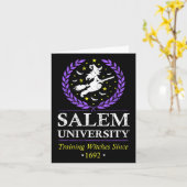 Carte Salem Witch University Training Halloween Femmes (Fleur jaune)